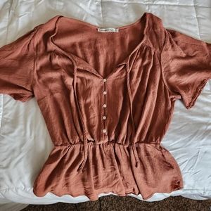 Medium Abercrombie & Fitch Rust Blouse